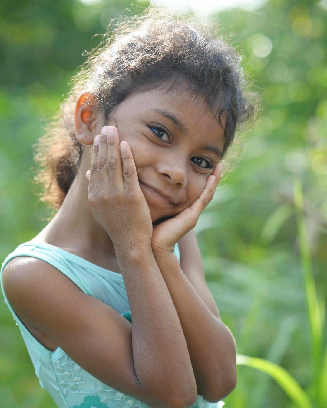 Children and volunteers in Bali